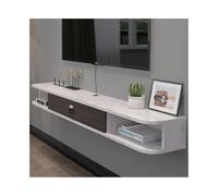 GEK208130 Inicio Mueble de TV de Pared con estantes flotantes y Puerta, Consola Multimedia Gabinete