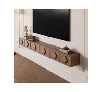 GEK208130 Inicio Mueble de TV Flotante Antiguo for Sala de Estar, apartamento pequeño, Mueble de TV Flotante Minimalista Gabinete(Bruin,180x24x20cm)