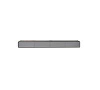 GEK208130 Inicio Mueble de TV Flotante, Consola de TV, Estante Flotante con cajones for Sala de Estar, Comedor, Dormitorio Gabinete(Black and Grey)