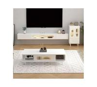 GEK208130 Inicio Mueble de TV Flotante de Pared, Estante de Entretenimiento con Puertas for Sala de Estar y Dormitorio Gabinete(Grande)