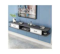 GEK208130 Inicio Mueble de TV Flotante, estantes flotantes con 2 Puertas for Sala de Estar y Oficina Gabinete(Grey)