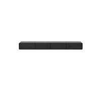 GEK208130 Inicio Mueble de TV Flotante Minimalista, Mueble de TV de Pared, Consola Multimedia for Sala de Estar Gabinete(Negro)