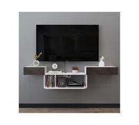 GEK208130 Inicio Mueble de TV Flotante, Mueble de TV de Pared, Consola Multimedia for Oficina Gabinete(180x25x40cm)