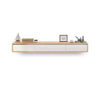 GEK208130 Inicio Mueble de TV Flotante, Mueble de TV de Pared, Consola Multimedia Moderna for Sala de Estar y Oficina. Gabinete(A,120x20x24cm)