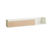 GEK208130 Inicio Mueble de TV Madera montado en la Pared Blanco, Mueble Decorativo y Almacenamiento Flotante for el hogar, Sala Estar Gabinete