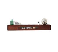 GEK208130 Inicio Mueble de TV Pared Madera, Centro Control Entretenimiento Moderno for Sala Estar Gabinete(Bruin)