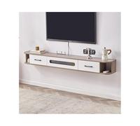 GEK208130 Inicio Soporte de TV Flotante con Almacenamiento for Sala de Estar, Consola Multimedia, Centro de Entretenimiento montado en la Pared Gabinete(Grey)