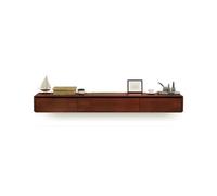 GEK208130 Inicio Soporte de TV Flotante con Puertas abatibles y cajones Centro de Entretenimiento Flotante de Pared Consola de TV Gabinete(Bruin,160x20x24cm)