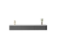 GEK208130 Inicio Soporte de TV Flotante for Pared con cajón y Puerta abatible Gabinete(Grey,Pequeño)