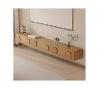 GEK208130 Inicio Soporte de TV Flotante Minimalista, Centro de Entretenimiento de Pared con 2 cajones y Consola Multimedia Gabinete(A,200x24x20cm)