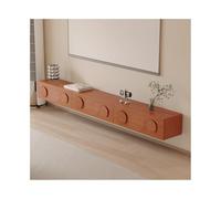 GEK208130 Inicio Soporte de TV Flotante Minimalista, Centro de Entretenimiento de Pared con 2 cajones y Consola Multimedia Gabinete(Bruin,180x24x20cm)
