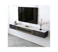 GEK208130 Inicio Soporte de TV Flotante Minimalista for Pared con gestión de Cables y Centro de Entretenimiento con 2 cajones Gabinete(Grey,Medio)