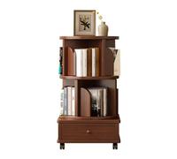GEK208130 Libreria Estanteria Bedside Rotating Bookcase 360 Degree Bookcase Movable Home Floor Narrow Bedroom Bedside Reading Shelf Estantería