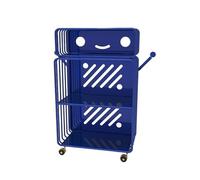 GEK208130 Libreria Estanteria Estante for Libros con imágenes, estantería for Lectura, Estante for Almacenamiento de Libros, Hierro Multicapa for el hogar, Creativo, extraíble Estantería(Blue,L)