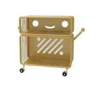 GEK208130 Libreria Estanteria Estante for Libros con imágenes, estantería for Lectura, Estante for Almacenamiento de Libros, Hierro Multicapa for el hogar, Creativo, extraíble Estantería(Yellow,S)