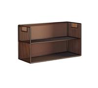 GEK208130 Libreria Estanteria Estante Organizador de Escritorio, estantería Hierro Doble Capa for Dormitorio doméstico Estantería