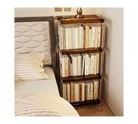 GEK208130 Libreria Estanteria Estantería de acrílico, Estante de Piso, estantería Simple, Estante de Almacenamiento for Sala de Estar del hogar Estantería(Bruin)