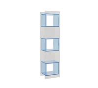 GEK208130 Libreria Estanteria Estantería De Acrílico Simple, Estantería De Múltiples Capas, Vitrina De Almacenamiento De Piso A Pared, Librería Pequeña En La Sala De Estar Estantería(Blue)