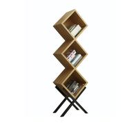 GEK208130 Libreria Estanteria Estantería de Hierro con combinación Creativa y Moderna, estantería de Almacenamiento de Vino Tinto, Estante de Almacenamiento de pie Moderno Estantería(Medio)