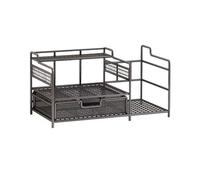 GEK208130 Libreria Estanteria Estantería de Oficina Hierro Estilo Industrial, Estante Organizador Mesa Multiusos for Dormitorio Estantería