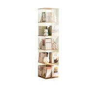 GEK208130 Libreria Estanteria Estantería giratoria acrílica Creativa, gabinete de Almacenamiento de Estudio Simple y Moderno, Estante de Almacenamiento Multicapa de Piso móvil Estantería