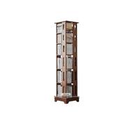 GEK208130 Libreria Estanteria Estantería giratoria de Madera Maciza, estantería de Piso de 360 Grados, Estante de Almacenamiento doméstico Moderno y Sencillo Estantería(Grande)