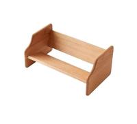 GEK208130 Libreria Estanteria Estantería pequeña Abierta de Mesa, Estante Organizador Madera Minimalista Inclinado Estantería