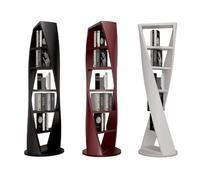 GEK208130 Libreria Estanteria Librería lacada, estantería giratoria de Madera Maciza, estantería Circular, Soporte de exhibición Decorativo Moderno y Sencillo de Forma Especial Estantería(Blanco,S)