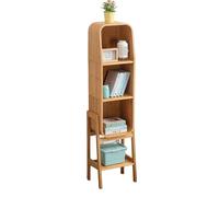 GEK208130 Libreria Estanteria Mueble Lateral for TV de Madera Maciza, estantería Sencilla y Moderna, Estante for Sala de Estar, gabinete de Almacenamiento en el Suelo Estantería(145.5cm)