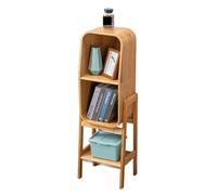 GEK208130 Libreria Estanteria Mueble Lateral for TV de Madera Maciza, estantería Sencilla y Moderna, Estante for Sala de Estar, gabinete de Almacenamiento en el Suelo Estantería(113.5cm)