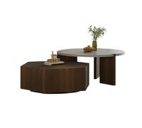 GEK208130 mesas de Café Juego de Mesa Auxiliar Redonda Minimalista Moderna, Mesa de Centro pequeña for Sala de Estar, diseño Que Ahorra Espacio Minimalista