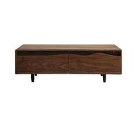 GEK208130 mesas de Café Mesa de Centro con Almacenamiento Mediados Siglo, cajones Ocultos Superficie Ancha, diseño Junta Cola Milano Minimalista(Grande)