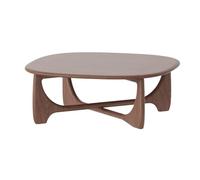 GEK208130 mesas de Café Mesa de Centro Madera Centro Sala Estar con diseño Curvo orgánico Mid-Century Minimalista(Grande)
