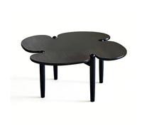 GEK208130 mesas de Café Mesa de Centro Madera en Forma trébol con Patas Minimalistas fácil Montaje Minimalista