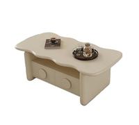 GEK208130 mesas de Café Mesa de Centro Minimalista Moderna con Espacio de Almacenamiento for Sala de Estar, Lujo for Espacios pequeños, diseño Creativo, Mesa de té for el hogar Minimalista(Blanco)