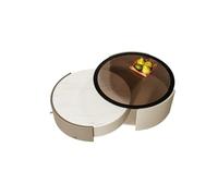 GEK208130 mesas de Café Mesa de Centro Moderna, Mueble de salón Compacto con Espacio de Almacenamiento, diseño Que Ahorra Espacio for Espacios pequeños Minimalista
