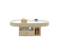 GEK208130 mesas de Café Mesa de Centro Ovalada asimétrica Minimalista for Salas de Estar pequeñas Diseño Moderno Que Ahorra Espacio, Muebles for el hogar Minimalista