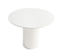 GEK208130 mesas de Café Mesa de Comedor Redonda Blanca Moderna 27,5 Pulgadas, Mesa Centro for Oficina en casa, conferencias pequeña Minimalista