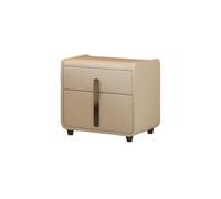 GEK208130 Moderna Mesita de Noche, aparador de Madera Maciza con Dos cajones, archivador de Madera Maciza for Sala de Estar, Dormitorio y Estudio Dormitorio