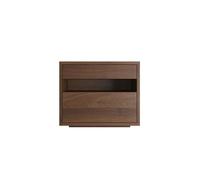 GEK208130 Moderna Mesita de Noche de Madera Maciza de Color Original, Muebles de Dormitorio, Muebles de Dormitorio, aparadores de Almacenamiento en habitación Vintage Dormitorio(Bruin,Pequeño)