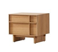 GEK208130 Moderna Mesita de Noche Madera Estilo WABI Sabi, Armario Almacenamiento Pared con Forma Lineal for Dormitorio Dormitorio(A)