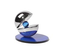 GEK208130 Moderno Adorno geométrico Azul de Cristal sintético Minimalista Moderno, Pieza Arte Decorativo Escultura