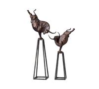 GEK208130 Moderno Adornos de Resina con Forma Animal for Decorar Muebles TV y Sala Estar Escultura