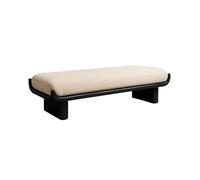 GEK208130 Moderno Banco Cambiador Largo de Madera y Tela for Sala Estar Banco cabecera Decorativo(Grande)
