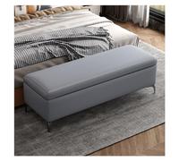 GEK208130 Moderno Banco de Almacenamiento: Banco de Entrada, otomano for el Extremo de la Cama del Dormitorio, Bancos de Dormitorio for los pies de la Cama, Banco tapizado Decorativo(Dark Grey)
