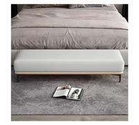 GEK208130 Moderno Banco De Dormitorio, Banco De Entrada De Cuero PU, Taburete De Cama Tapizado con Patas De Metal, for Sala De Estar, Vestíbulo, Comedor, Dormitorios Decorativo(120 * 50 * 40cm)
