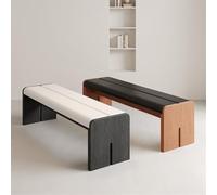 GEK208130 Moderno Banco Largo de Madera for Cambiar Zapatos, Dormitorio, Cama, reposapiés, Cuero, sofá Decorativo(XS)