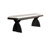 GEK208130 Moderno Banco Largo de Madera Retro a los pies la Cama en el Dormitorio, vestidor o casa for cambiarse Zapatos Decorativo(Pequeño)