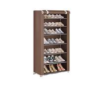 GEK208130 Moderno Dormitorio Multicapa de Gran Capacidad, Vivienda de Alquiler a Prueba de Polvo for el hogar con Zapatero, estantes Simples for Zapatos Organizador(Bruin)