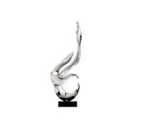 GEK208130 Moderno Escultura Abstracta de Resina galvanizada Lujo for decoración Entrada, Moderna Escultura(Silver)